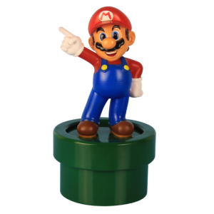 Paladone Super Mario 3D Figurine LED Light | 20cm (8") Interactive Night Light with Official Game Sounds | Officially Licensed Nintendo Merchandise | Dual Powered USB or Battery | Click-Down Activation Gaming Lamp