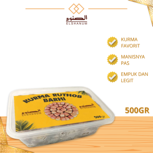 Kurma Ruthob Barhi 500gr - Mirip Kurma Sukari - Kurma Arab Asli Madinah -SHABANI STORE