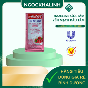 HAZELINE sữa tắm yến mạch dâu tằm ( 1 dây 10 gói)
