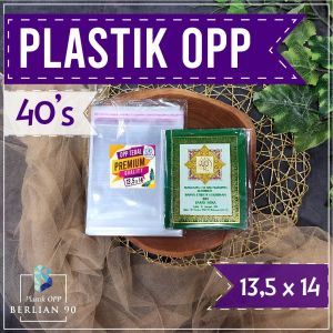 Plastik OPP Lem 135x14 cm 40s Micron Isi 100 lembar
