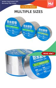 Aluminium Foil Butyl Rubber Waterproof Tape / Lakban aluminium Anti Bocor Uk Lebar 10cm x Panjang 5m
