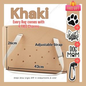 fourlittlepaws SG Shipping EVA bag with Charms Jibbitz for Small Pets Cats Dogs Washable Adjustable Strap