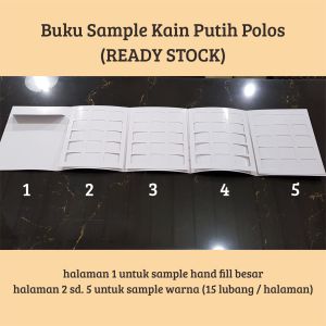 Buku katalog sampel warna kain  60 lubang ( READY STOCK ) paper stationery