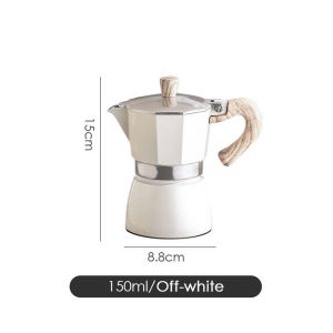[ BPCF002 ] Bình pha cà phê MOKA POT kiểu Ý thẩm thấu ngược ( 300ml 150ml ) Hợp kim nhôm