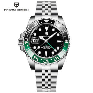Pagani Design original V3 GMT automatic watch for men Japan NH34 mens watch 100M water proof luxury Automatic mechanical watch for man PD-1662