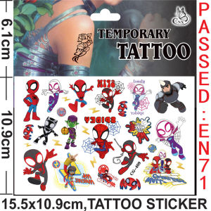 ✨💖 Spiderman Body Tattoo l Temporary Face Tattoo l WaterProof Stickers l Birthday Party Goodie Bag Gifts l Children Day