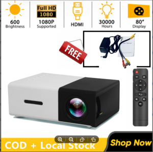 YG300 Projector Portable HD Video Movie Projector Bedroom Living Room Small Projector