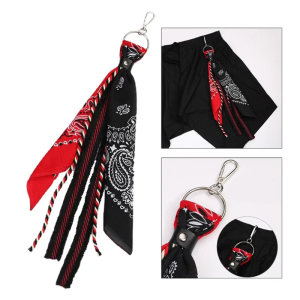 Biker Bandana Ví chuỗi jean PUNK ROCK Keychain quần chuỗi Đai jean chuỗi thích hợp cho chìa khóa nam Ví Dây chuyền kim loại