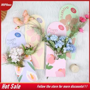 【COD】🔥🔥🔥 5Pcs Handheld Bouquet Packaging Box Paper Flower Card Flower Arrangement Paper Valentines Day Festival Supplies