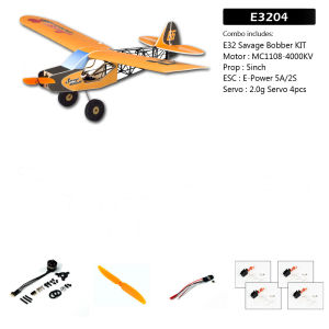 Real Hawk PP Foam RC Airplane Model 600mm Savage Bobber Fixed Wing Indoor/Outdoor Slow Flying Remote Control Unassembled KIT