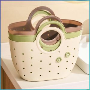 Storage Box Decorations Hollow Bottom Storage Rack Large Capacity Bathing Supplies Lightweight Material