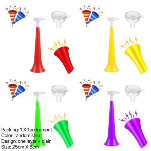BINLU 5Layer Torotot Na Malakas Loud Horn For New Year Plastic Trumpet Toys For Kids Torotot For Kids Handheld Plastic Airhorn Torotot Trumpet Torotot Horn For Kids Torotot Horn With Pump New Year Noise Maker Lootbags Giveaways Toys