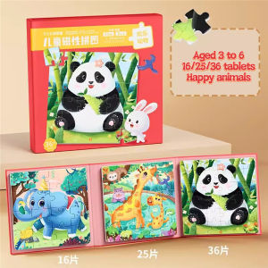 Childrens Jigsee Puzzle magnetic paper jigsee puzzle toys for 3-6 years old children Montessori diy early education toy
