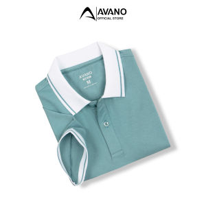 Áo thun polo nữ trắng viền vải Pique Cotton mắt chim mềm mịn thoáng mát không bai xù AVANO dáng Slimfit trẻ trung APL03
