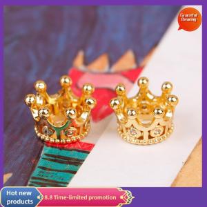 Graceful 2pcs 1:12 Dollhouse Miniature Mini Metal Crown Model Toys Dolls Accessories