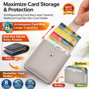 Free TwoPiece Layered PullOut Minimalist MultiCard Wallet for AllYear Women Adults Females Practical AntiStain AntiMagnetic and AntiSkimming