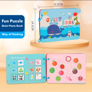Educational Toys for Toddlers Toys for 3 years old Quiet Book Montessori Busy Book DIY Activity Story Book for Kids Educational Play Book