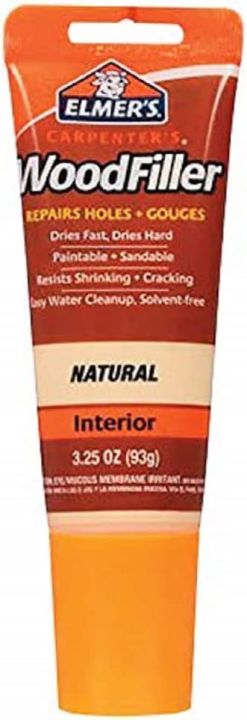 Elmer's Carpenter's Wood Filler Repair Holes + Gouges Natural Interior ...