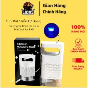 Máy Bắt Muỗi Tự Động - Máy Bắt Muỗi Thông Minh Hút Côn Trùng - Công Nghệ Đèn LED Kiêm Đèn Ngủ Sạc USB