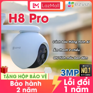 Camera EZVIZ H8 Pro 3MP / 5MP  màu ban đêm âm thanh 2 chiều cảnh báo phát hiện người camera ngoài trời wifi