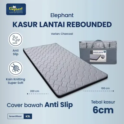 Elephant Kasur Lipat 120x200 / Travel Bed Mattress Bonus Tas Kasur Lantai Tebal Empuk