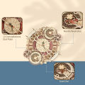 Robotime ROKR Zodiac Wall Clock 3D Wooden Puzzle Games Model Toys Children Kids Gifts -LC601. 
