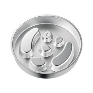 Slow Feeder Dog Bowl Stainless SteelsMetal Antis-Slip Dog Bowls Dog Water Bowl for Small Medium Sized Dogs