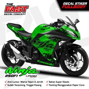 BISA COD Decal Sticker Ninja 250 FI Lama Variasi Fullbody  - Dekal Stiker Ninja FI 250 Lama Custom Variasi