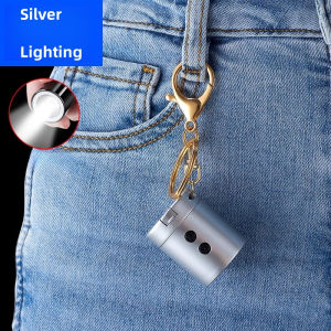 Keychain Rechargeable Lighter With Flashlight Personality Mini Portable Multifunctional Igniter