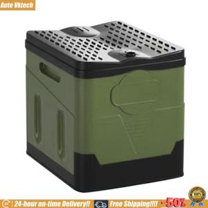 [Auto Vktech] Car Toilet Bucket Portable Outdoor Folding Toilet Strong Bearing Capacity Trash Can for Tour Emergency Self-driving Travel