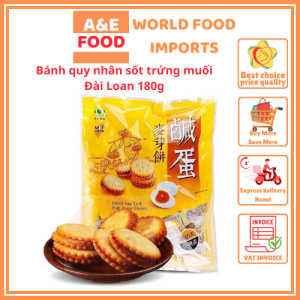 Bánh quy nhân sốt trứng muối Đài Loan 180g