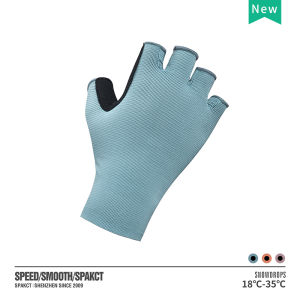 SPAKCT New Bicycle Gloves Summer XRDMA Palm Rest Female Non-slip Shock-absorbing Road Bike Riding Short-fingered Mountain Bike Half-fingered Lianhua