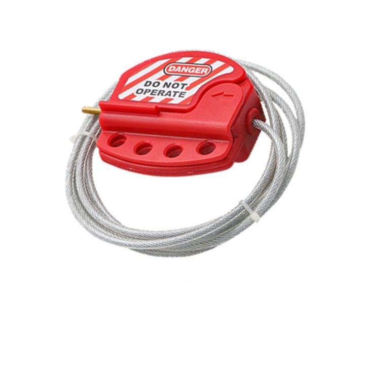 【Free-delivery】 Adjustable Cable Lockout Gate Valves Lockout Steel Hasp ...