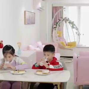 Children Electric Toothbrush Kids U-shaped 360 Degree Automatic Child Toothbrush USB Charging Blue Light Smart Kids Toothbrush