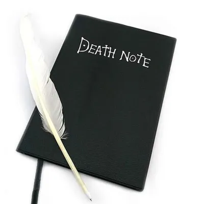 【TheCoachesJournal】Death Notebook With Feather Pen Cartoon Fashion Notebook Anime Theme Cosplay Diary Note Suitable For Writing Collectable Birthday Gift