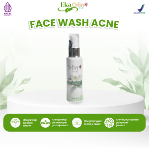 Facial Wash Acne Orlin Beauty Mencerahkan Mengontrol Minyak Mengurangi Peradangan Jerawat Melembabkan Kulit 60 Ml BPOM