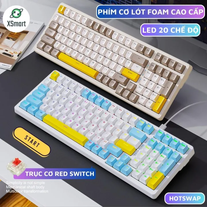 Bàn Phím Cơ Gaming K3 Max Led 20 Chế Độ Trục Cơ Red Switch Có Hotswap Lót Foam Cách Âm 2 Lớp Gõ Siêu Êm | BigBuy360 - bigbuy360.vn Bàn Phím Cơ Gaming K3 Max Led 20 Chế Độ Trục Cơ Red Switch Có Hotswap Lót Foam Cách Âm 2 Lớp Gõ Siêu Êm | BigBuy360 - bigbuy360.vn