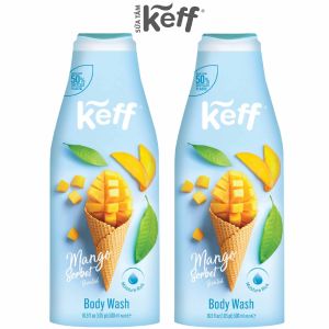 Combo 2 chai sữa tắm Keff hương kem xoài mát lạnh dung tích 500ml - Body Wash – Mango Sorbet Ice Cream Scented