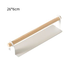 Kitchen Self Adhesive Paper Roll Rack Bathroom Towel Rack Tissue Hanger Over Cabinet Rack Bathroom Accessories