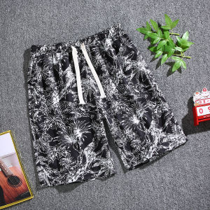 U HOME กางเกงขาสั้นแฟชั่น กางเกงลำลองสามารถสวมใส่ได้ทั้งชายหญิง ลวดลายสมัยใหม่ ใส่สบาย QC-DK8019