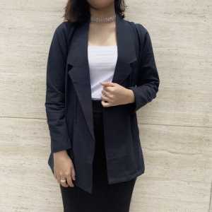 Nancy Blazer Linen Blazer Wanita Model Korean Loona Casual Outer Wanita