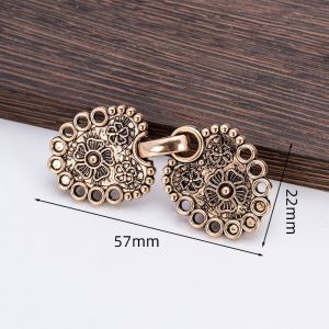 Nexlent Trendy Cardigan Clip Fashion Retro Sweater Blouse Pin Muslim Hijab Clip 1set