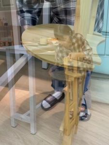 Assembly-Free Foldable Bamboo Chair Multi-Purpose Stool for Dining Bar & Study Use