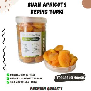 BUAH APRIKOT KERING 500gr Turki Fresh Premium Whole Pitted Dried Apricot Kayisi Fruit Original GuzelCan Abrikos