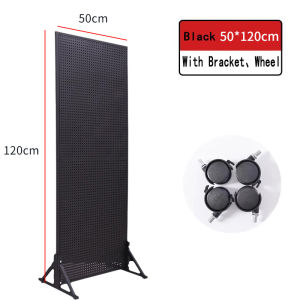 Vertical Pegboard with Hooks - No Drill Installation Rustproof Metal for Kitchen/Office/Motorcycle Tools | Space Saving Organizer