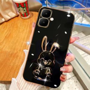 Luxury Softcase for INFINIX SMART 10 10 PLUS Free Rabbit Phone Holder
