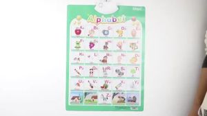Large-sized early education charts for children this all-English audio wall chart helps toddlers learn numbers letters colors and the alphabet An early education toy