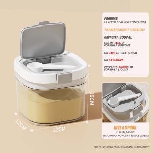 Moisture proof and airtight milk powder can food grade milk powder can with sealing ring and spoon