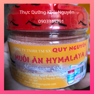 Muối ăn himalaya Quy Nguyên hũ 400g - muối organic