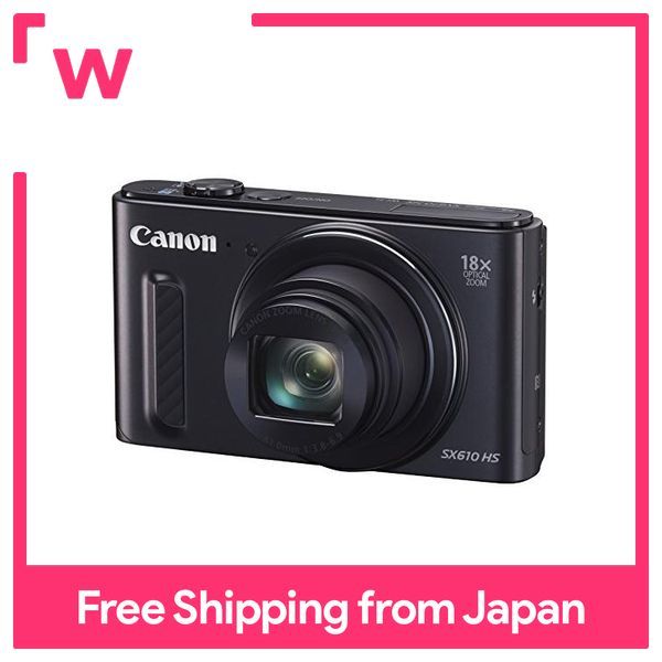 Kamera Digital Canon PowerShot SX610 HS, Hitam 18x Zoom Optik ((BK